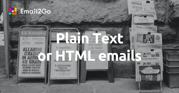 Plain Text or HTML emails