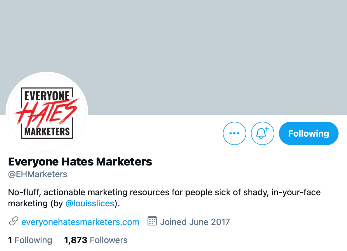 Everyone Hates Marketers Twitter